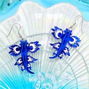 Blue Glaucus Earrings By Smiley Moon Studio
