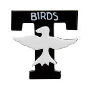 T Birds Grease Brooch By Erstwilder - Second Owner - Imperfect