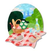 A Royal Garden Picnic Brooch By Erstwilder - SOLD OUT!