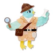 Dr. Fossil Brooch By Erstwilder