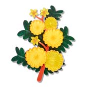 Sunshine Wattle Brooch By Erstwilder