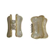 Bone Mini Hair Claw Set By Colette Bernard
