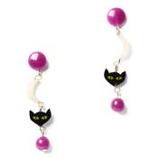 Scaredy Cat Earrings By Splendette - Pre Buy!