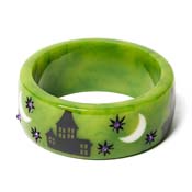 Wide Haunted House Bangle By Splendette - Pre Buy!