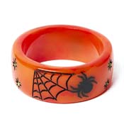 Wide Spiders Web Bangle By Splendette - Pre Buy!