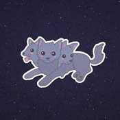 Cutie Cerberus Vinyl Sticker