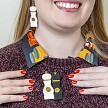 Matching earrings sold separately. 